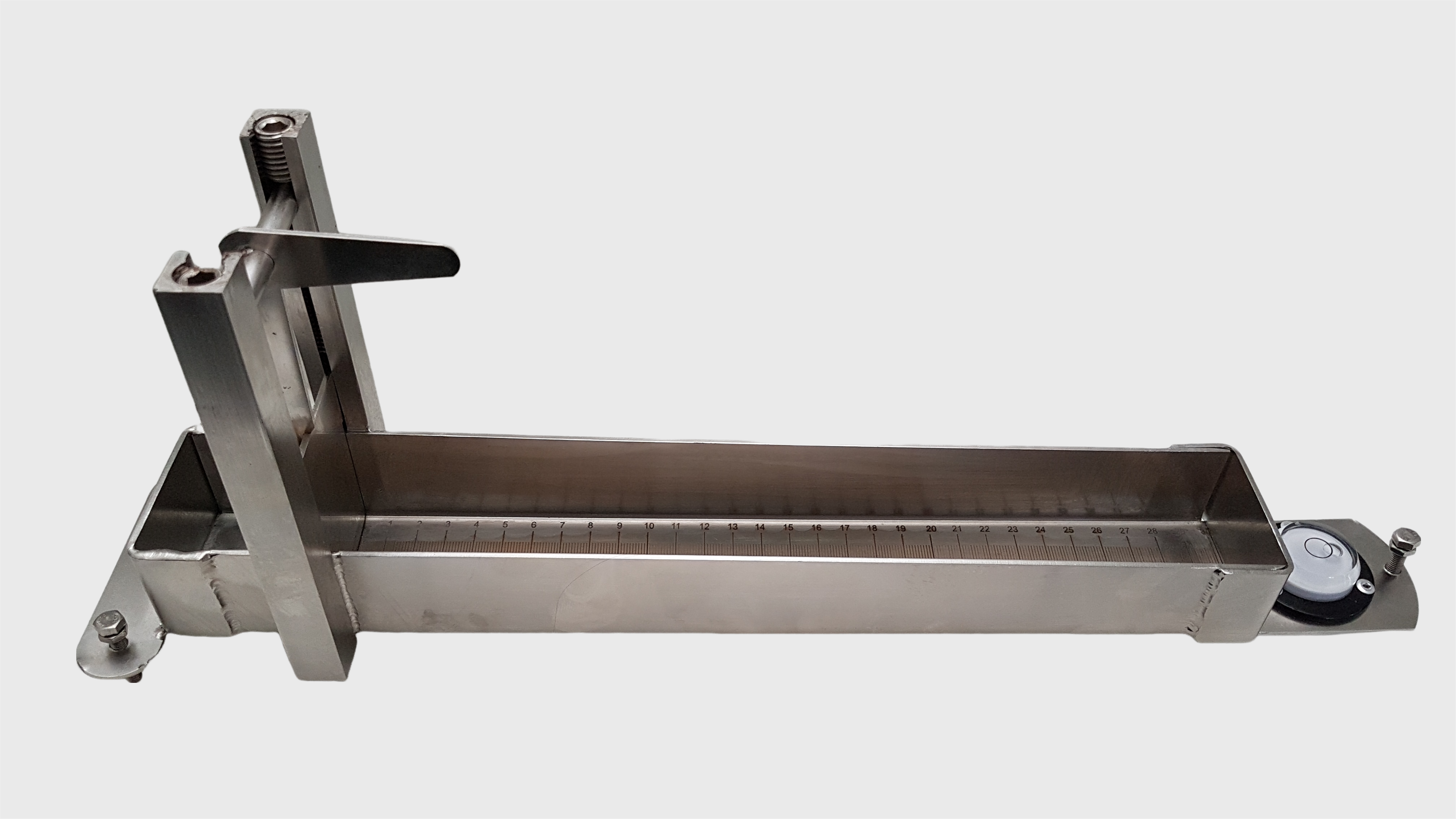 Consistômetro de Bostwick com fundo transparente